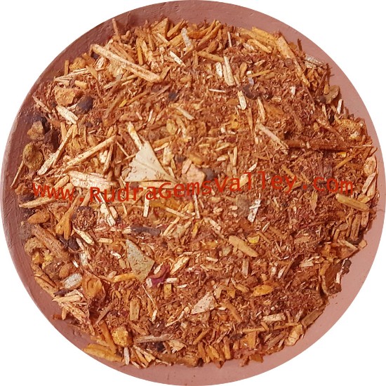 Picture of Gayatri Pariwar Regular Hawan Samagri, ayurvedic shakalya for purifying environment naturally, pack of 250 grams.