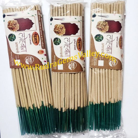 Picture of Gayatri Pariwar Vedmata Agarbatti ayurvedic loban-benzoin flavour incense sticks 55 to 60 pcs., weight approx 70 grams.