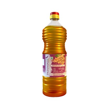 Picture of Patanjali Pure til oil, gingelly sesamum indicum oil can be used in cooking phalahar, applying on body or hair and enlighting diyas and other puja purposes. Pack of 200ml.